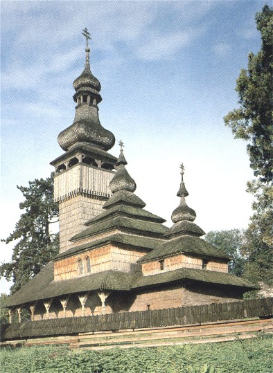 Image - Saint Michael's wooden church (1777) from the village of Shelestova, now in the Uzhhorod museum of folk architecture and folkways.